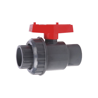 Standaard dikte 2 inch Plastic Double True Union PVC kogelkleppen met ABS handvat