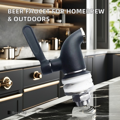 Polish Finish Moderne roestvrijstalen kraan met één handgreep voor homebrew en outdoor bar