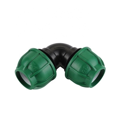 Plastic Drip Irrigation PP Tee Compression Fitting met gesmeed techniek en ronde kop