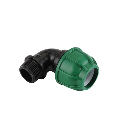 Plastic Drip Irrigation PP Tee Compression Fitting met gesmeed techniek en ronde kop