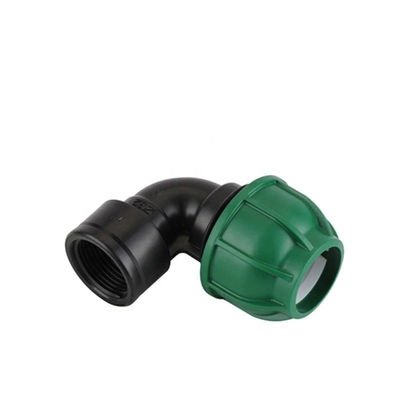 Plastic Drip Irrigation PP Tee Compression Fitting met gesmeed techniek en ronde kop