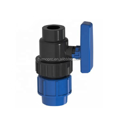 PP 1/2&quot;-4&quot; Blauw Kleur Irrigatiesysteem Landbouw Vervaardiging Compressie Balk Klep