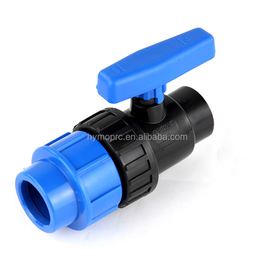 PP 1/2&quot;-4&quot; Blauw Kleur Irrigatiesysteem Landbouw Vervaardiging Compressie Balk Klep