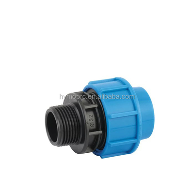 Snel loskoppeling PP-compressiebevestigingen Flangenverbinding Ronde kop 20 mm-400 mm