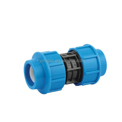BSPT-draad Blauwe kleur PP-compressie-koppeling voor standaardlengte