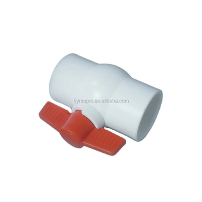 Standaardlengte PVC achthoekige kogelklep met 1/2 stopcontact en ANSI-kunststofklep