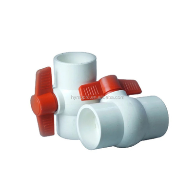 Standaardlengte PVC achthoekige kogelklep met 1/2 stopcontact en ANSI-kunststofklep