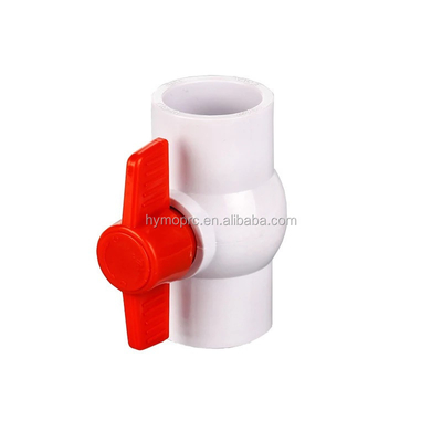 Standaardlengte PVC achthoekige kogelklep met 1/2 stopcontact en ANSI-kunststofklep