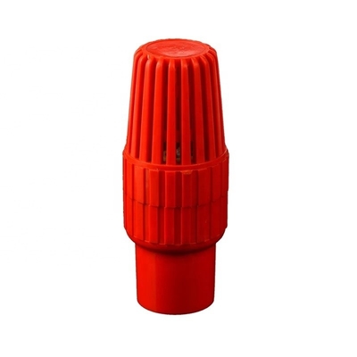 1 inch PVC voetklep Rood gekleurde kogelklep met witgrijze kleur door de industrieleiders