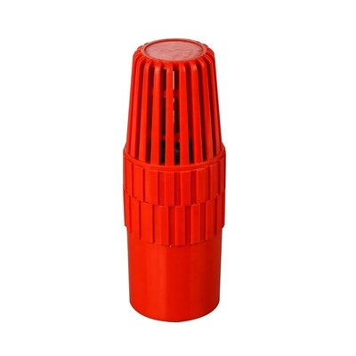 1 inch PVC voetklep Rood gekleurde kogelklep met witgrijze kleur door de industrieleiders