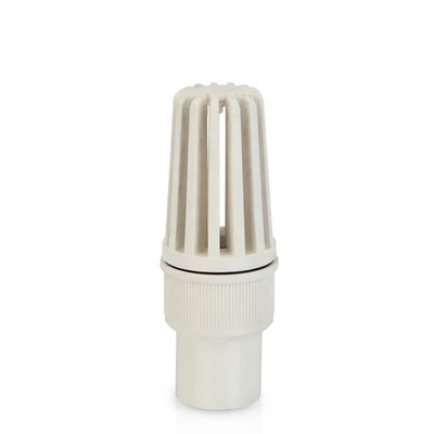 1 inch PVC voetklep Rood gekleurde kogelklep met witgrijze kleur door de industrieleiders