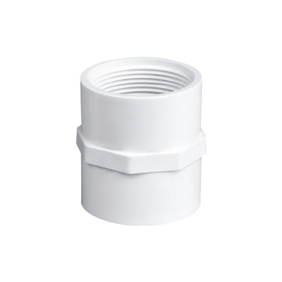 Standaarddikte PVC-buisbinding voor zwembad Wit ronde kop NPT BSP BSPT draadtype