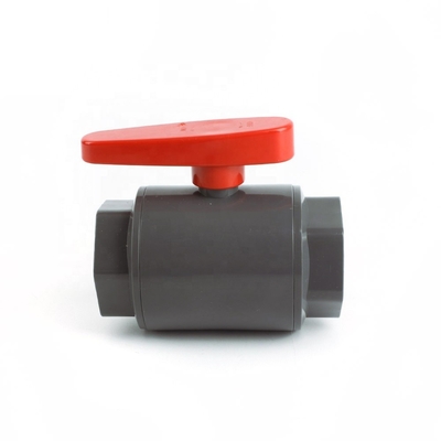 2-inch UPVC kogelklep met ABS-handgreep Witgrijze stopcontact/draadverbinding
