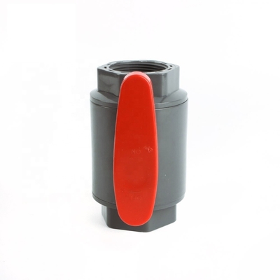 2-inch UPVC kogelklep met ABS-handgreep Witgrijze stopcontact/draadverbinding