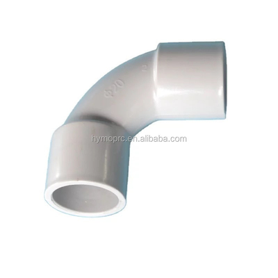 20 mm 25 mm elektrische PVC-leiding L-buigstukken in witte kleur met standaarddikte