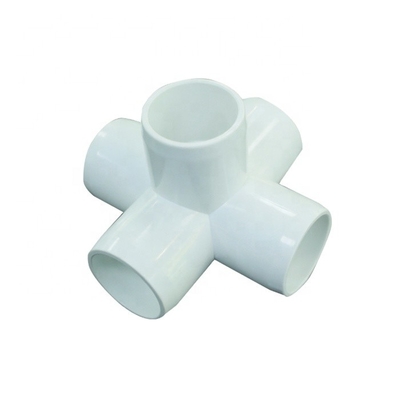 Lengte STANDARD Witte kleur Schema 40 PVC 5 Way Elbow Fittings ASTM D1785 Standard