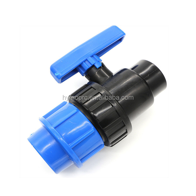 PP 1/2&quot;-4&quot; Blauw Kleur Irrigatiesysteem Landbouw Vervaardiging Compressie Balk Klep