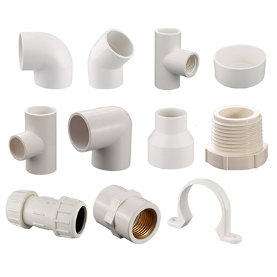 ASTM PVC 4 Way Elbow Connector Pipe Fitting voor SCH40 PVC-pijpen 1/2&quot;-12&quot; Dikte
