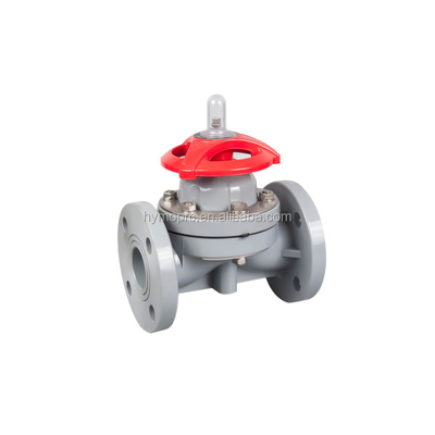 10 jaar productie-ervaring PVDF Socket Double Union Pneumatic Diaphragm Valve