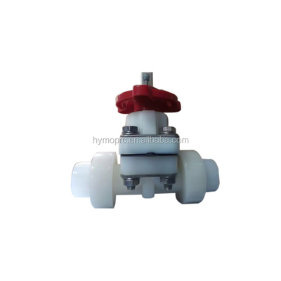 10 jaar productie-ervaring PVDF Socket Double Union Pneumatic Diaphragm Valve
