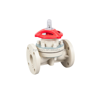 10 jaar productie-ervaring PVDF Socket Double Union Pneumatic Diaphragm Valve