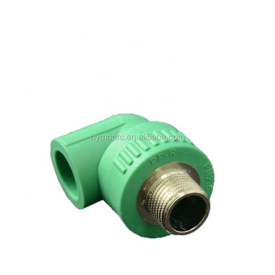 Messing Inbreng Plastic Sanitair PPR Pipe Fittings Elbow voor 20mm-400mm Water Distributie