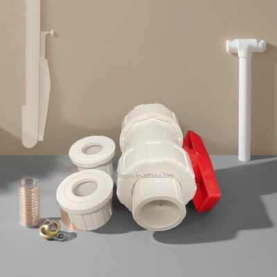 PVC Union Type 2&quot; Ball Valve Type voor groothandel OEM ODM UPVC Wit Plastic 1/2&quot; PVC