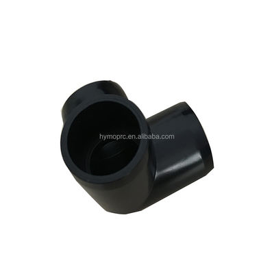 Zwarte PVC 3-Way Elbow voor 1/2&quot; tot 1&quot; Pipe Fittings Aanpasbaar OEM ODM