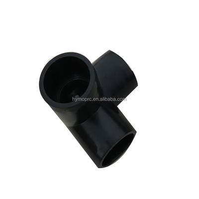 Zwarte PVC 3-Way Elbow voor 1/2&quot; tot 1&quot; Pipe Fittings Aanpasbaar OEM ODM