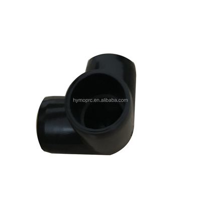 Zwarte PVC 3-Way Elbow voor 1/2&quot; tot 1&quot; Pipe Fittings Aanpasbaar OEM ODM