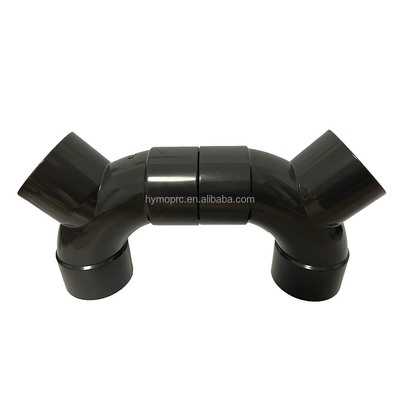 DN50 UPVC Y Branch Tee Pipe Fitting met gesmeed techniek OEM ondersteund PN16 druk