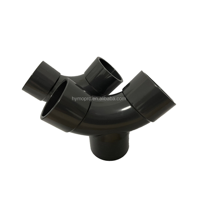 DN50 UPVC Y Branch Tee Pipe Fitting met gesmeed techniek OEM ondersteund PN16 druk
