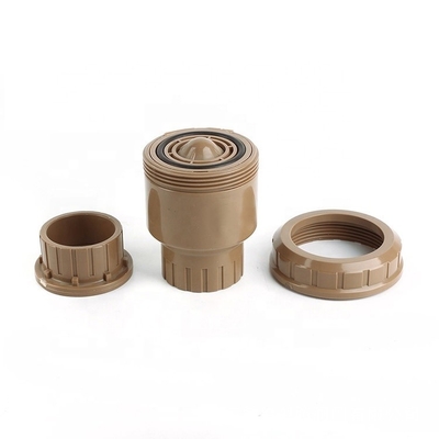 Plastic Valve 1 inch Bruin Kleur Verticale PVC Ball Check Valve met druk 1.0MPA