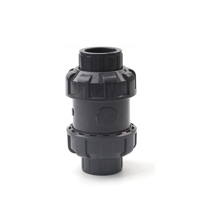 Plastic Valve 1 inch Bruin Kleur Verticale PVC Ball Check Valve met druk 1.0MPA
