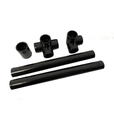 PVC-pijpverbindingsbevestigingen voor sanitaire installaties ASTM Sch40 Aanpassen Zwarte kleur 1/2 &quot;Elmboog