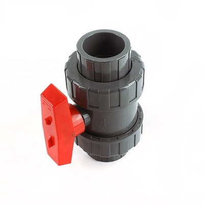 Socket/Thread Connection True Union Ball Valve met PVC-flens en OEM-productie