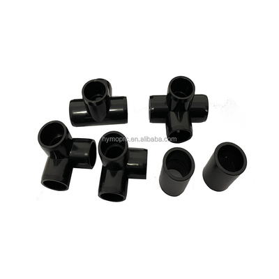 PVC-pijpverbindingsbevestigingen voor sanitaire installaties ASTM Sch40 Aanpassen Zwarte kleur 1/2 &quot;Elmboog