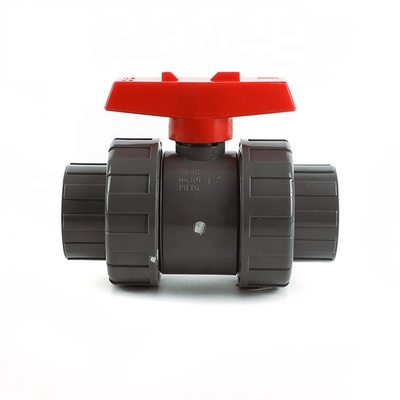 Socket/Thread Connection True Union Ball Valve met PVC-flens en OEM-productie