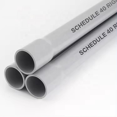 Lange 10ft Schema 40 Standard Grey PVC Leiding Pipe Draad Elektrische Bell Eind 1&quot; PVC