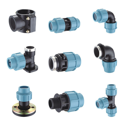 25 mm 32 mm PP-compressiearmaturen PN16 voor watervoorziening in de landbouw